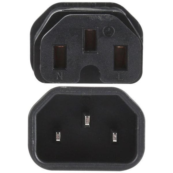 C13 to C15 Groove AC Power Plug Adapter Converter Socket - Image 4