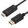 4K x 2K DP to HDMI Converter Cable, Cable Length: 1.8m (Black)