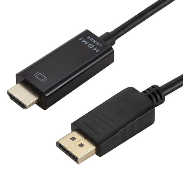 4K x 2K DP to HDMI Converter Cable, Cable Length: 1.8m (Black) - Image 3