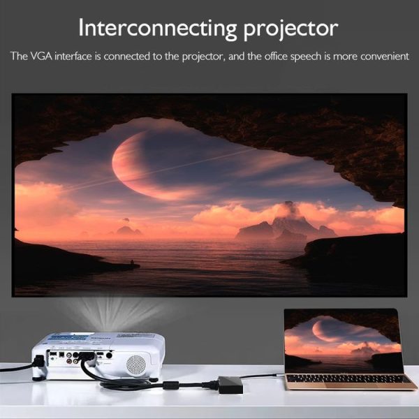 Basix D1 Mini DP to HDMI + DVI + VGA 1080P Multi-function Converter, Cable Length: 15cm (Black) - Image 5