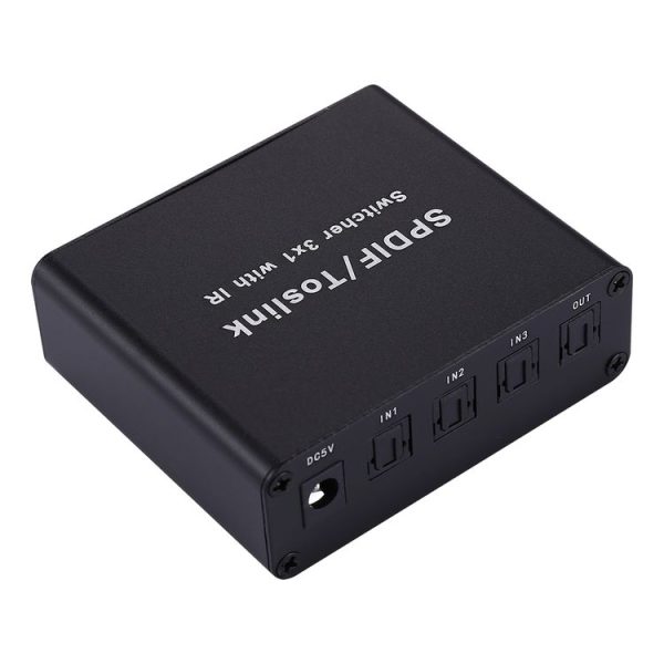 NK-3X1 Full HD SPDIF / Toslink Digital Optical Audio 3 x 1 Switcher Extender with IR Remote Controller - Image 3