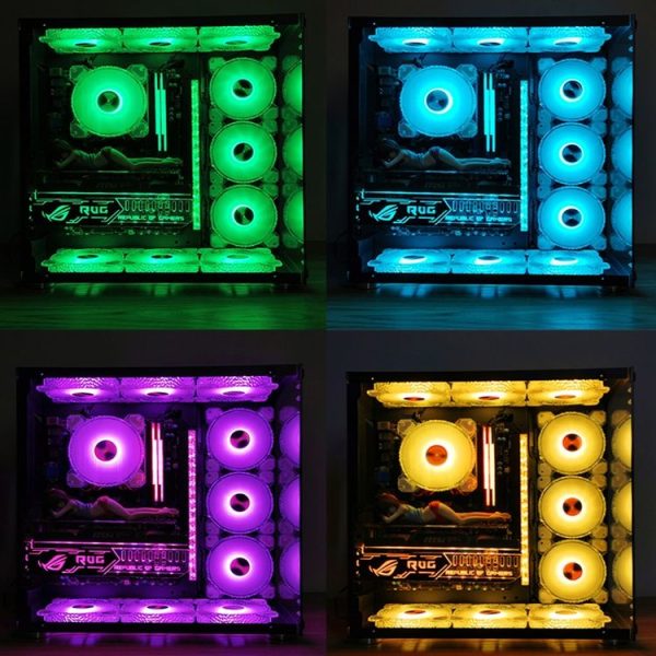COOLMOON RGB Cooling Fan120mm PWM 6PIN S1 ARGB Fans - Image 7
