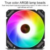 COOLMOON 12 Single Color RGB Light Remote Control Radiator Computer Case Cooler (Black) - Image 4