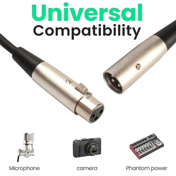 3m 3-Pin XLR Male to XLR Female MIC Shielded Cable Microphone Audio Cord - Image 5