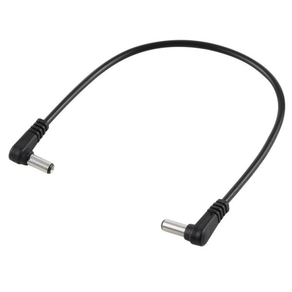 30cm 5A 5.5 x 2.1mm Male to Male Elbow DC Power Supply Plug Cable, DC 12-24V - Image 2