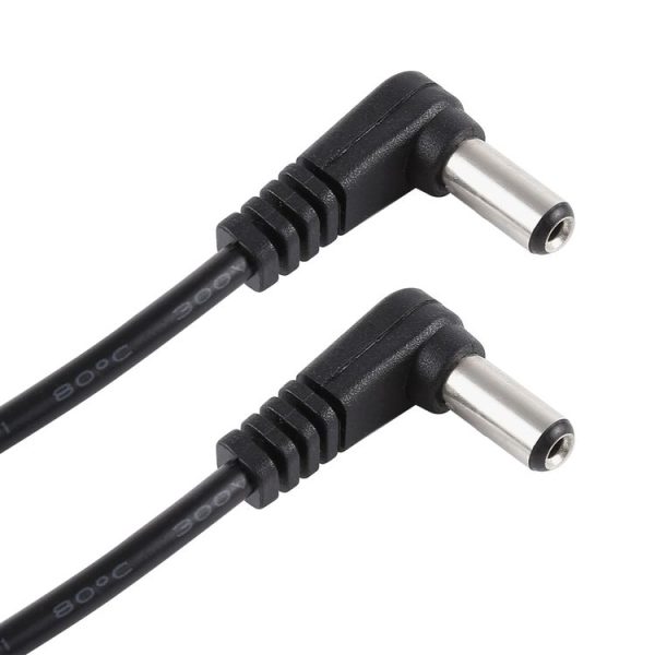 30cm 5A 5.5 x 2.1mm Male to Male Elbow DC Power Supply Plug Cable, DC 12-24V - Image 3