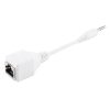 CAT5 RJ45 Socket to 3.5mm 4 Pole Male Plug Audio Ethernet LAN Network Adapter, Total Length: about 13cm - Image 2