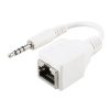 CAT5 RJ45 Socket to 3.5mm 4 Pole Male Plug Audio Ethernet LAN Network Adapter, Total Length: about 13cm - Image 4
