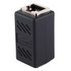 Crystal Network Straight Through Head-line Connector Pair Terminal Female to Double Head RJ45 Interface Extension Device (Black) - Image 3