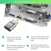 VGA Virtual Display Adapter HDMI 1.4 DDC EDID Dummy Plug Headless Display Emulator (Silver) - Image 6