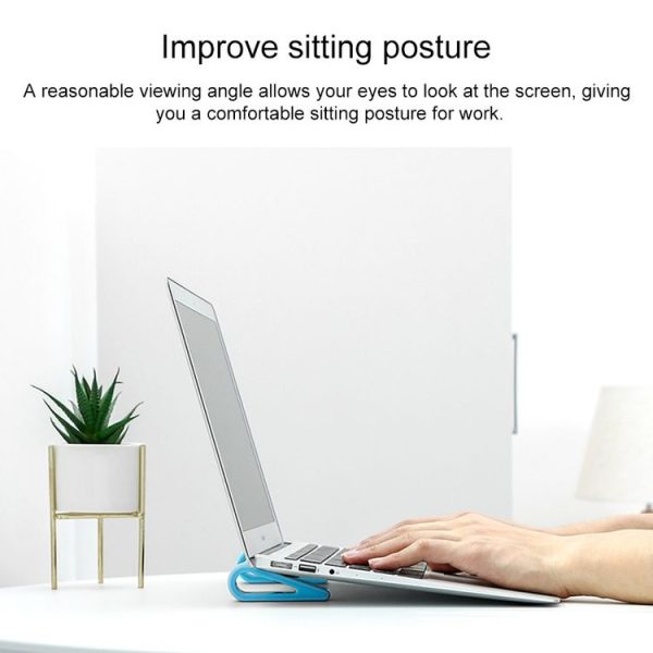 2 PCS Simple Notebook Computer Bracket Adjustable Height Increase Heat Dissipation Base Pad Holder (Green) - Image 5