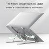 Portable Adjustable Laptop Stand Desktop Lifting Height Increase Rack Folding Heat Dissipation Holder, Style: Ordinary (Silver) - Image 4