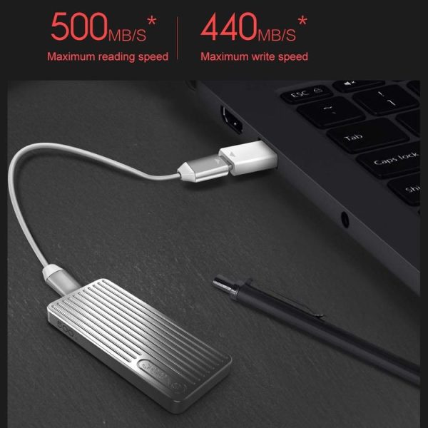 Original Xiaomi Youpin P1 Jesis High-speed Mobile Solid State Drive, Capacity: 500GB (Silver) - Image 3