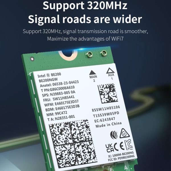 COMFAST CF-BE200-M WiFi7 BT5.4 Tri-Band Wireless Network Adapter M.2 Network WiFi Module - Image 12