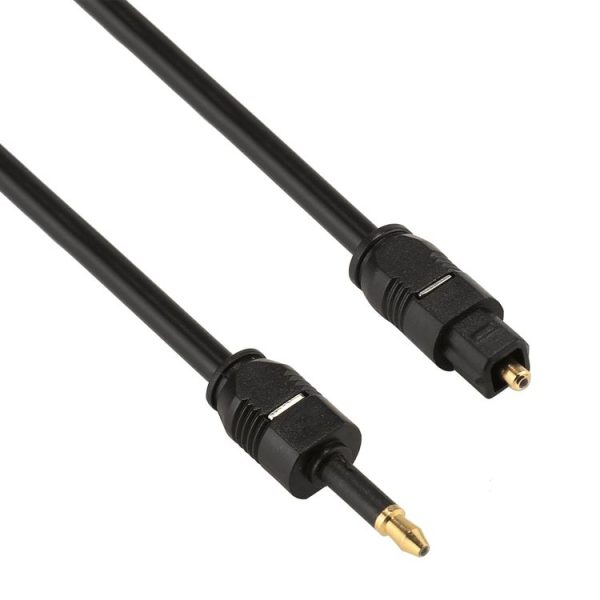 2m OD4.0mm Toslink Male to 3.5mm Mini Toslink Male Digital Optical Audio Cable