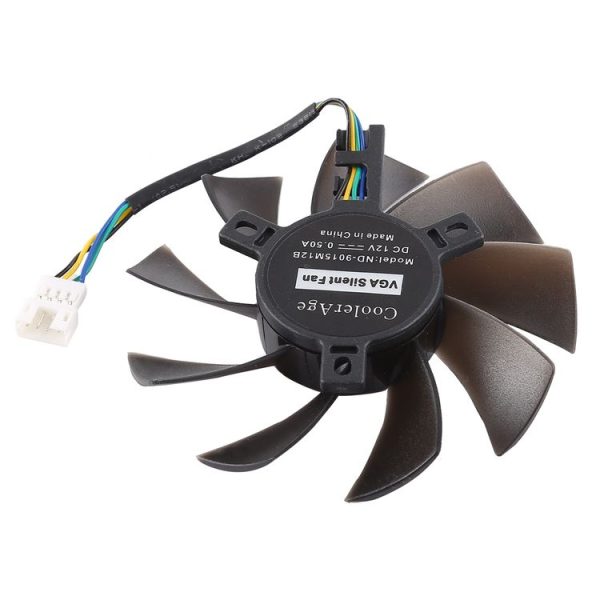 T129215SU 4 Pin Two Ball-Bearing Replace Cooling Fan for MSI Gigabyte GTX 1060 RX 480 460 570 580 R9 290X RX 550 Card Cooler Fan, Diameter: 85mm - Image 3
