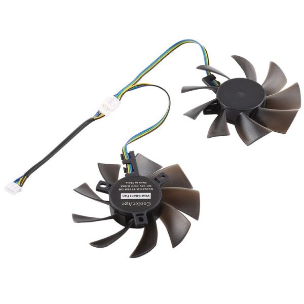 GFY09010E12SPA 4 Pin Graphics Card Cooling Fan for Zotac GTX 1070 Mini GTX 1060 6GB GTX1060, Diameter: 85mm, Pairs - Image 3