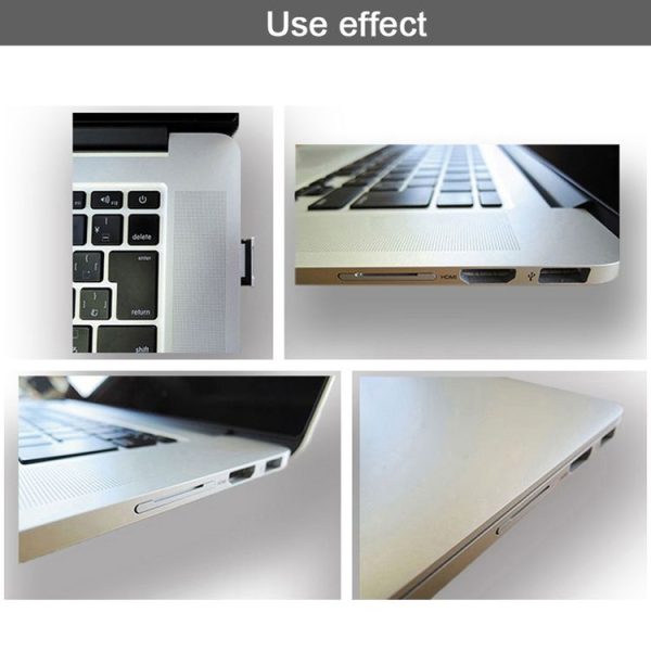 BASEQI 303ASV Hidden Aluminum Alloy SD Card Case for Macbook Pro Retina 13.3 inch Laptops - Image 7