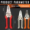 Multi-functional Wire Splitting Pliers Electrician Manual Tool (Red) - Image 2