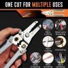 Multi-functional Wire Splitting Pliers Electrician Manual Tool (Red) - Image 4