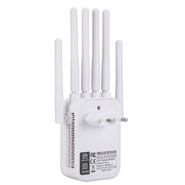 SM-011 Six-antenna 1200M Repeater WiFi Wireless Router (EU Plug) - Image 3