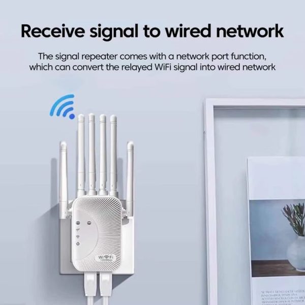 SM-011 Six-antenna 1200M Repeater WiFi Wireless Router (EU Plug) - Image 7