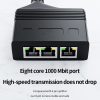 Female RJ45 3 in 1 Gigabit Network Splitter Cable Ethernet Network Coupler - Image 7
