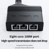 Female RJ45 3 in 1 100M Network Splitter Cable Ethernet Network Coupler - Image 7