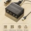 Female RJ45 4 in 1 100M Network Splitter Cable Ethernet Network Coupler - Image 4