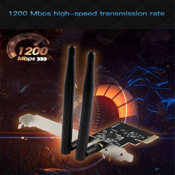 EDUP EP-9607 1200Mbps Dual-Band PCI-E Express Wireless Adapter Network Card with 2 x 6dBi Antennas - Image 8