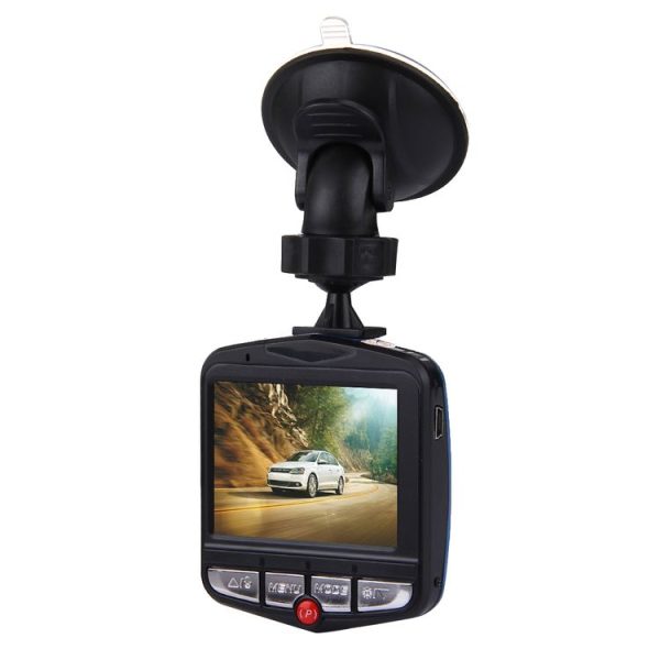 VGA 480P Car Camcorder DVR Driving Recorder Digital Video Camera Voice Recorder with 2.4 inch LCD Screen Display, Support 32GB Micro TF Card & Infrared Night Vision Function (Black + Blue) - Image 4