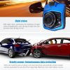 VGA 480P Car Camcorder DVR Driving Recorder Digital Video Camera Voice Recorder with 2.4 inch LCD Screen Display, Support 32GB Micro TF Card & Infrared Night Vision Function (Black + Blue) - Image 9