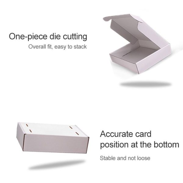 Shipping Box Clothing Packaging Box, Color: White, Size: 40x30x10cm - Image 4