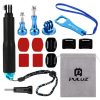 PULUZ 16 in 1 CNC Metal Accessories Combo Kits (Screws + Surface Mounts + Tripod Adapter + Extendable Pole Monopod + Storage Bag + Wrench) for GoPro, Insta360, DJI and Other Action Cameras