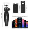 PULUZ Live Broadcast Smartphone Video Vlogger Kits Microphone + Tripod Mount + Phone Clamp Holder (Black) - Image 2