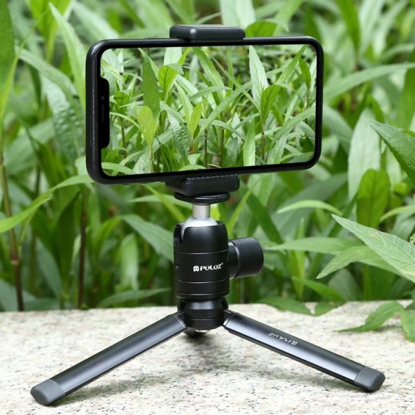 PULUZ Mini Pocket Metal Desktop Tripod Mount + Mini Metal Ball Head with 1 / 4 inch Screw for DSLR & Digital Cameras - Image 11