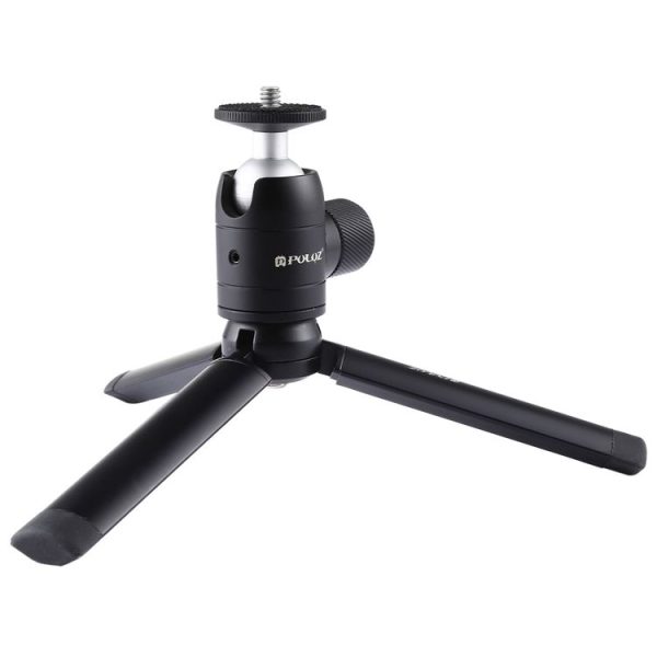 PULUZ Mini Pocket Metal Desktop Tripod Mount + Mini Metal Ball Head with 1 / 4 inch Screw for DSLR & Digital Cameras - Image 2