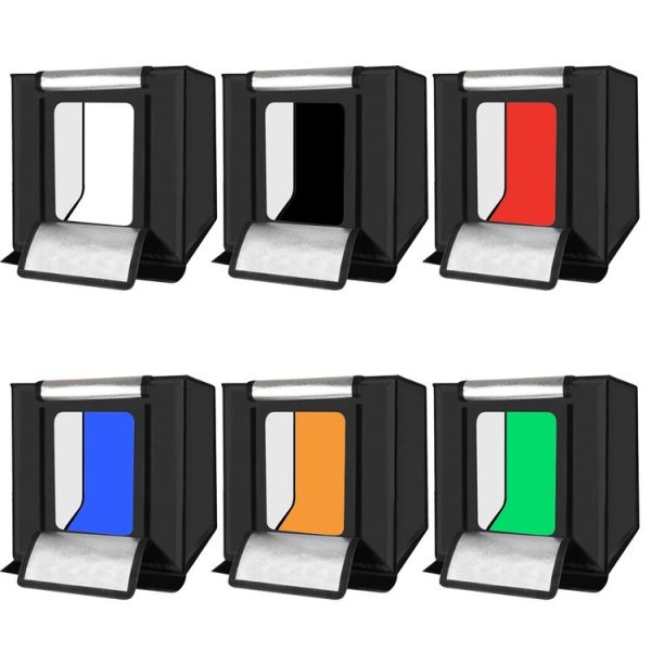 6 PCS PULUZ Collapsible Photography Studio Background, 6 Colors (Black, White, Red, Blue, Orange, Green), Size: 80cm x 40cm - Image 7
