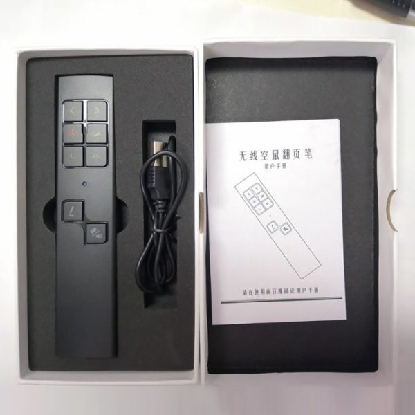 VIBOTON PP930 2.4GHz Multimedia Presentation Remote PowerPoint Clicker Wireless Presenter Handheld Controller Flip Pen, Control Distance: 30m (Black) - Image 14