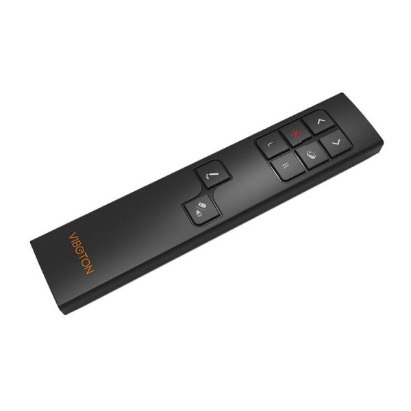 VIBOTON PP930 2.4GHz Multimedia Presentation Remote PowerPoint Clicker Wireless Presenter Handheld Controller Flip Pen, Control Distance: 30m (Black) - Image 3