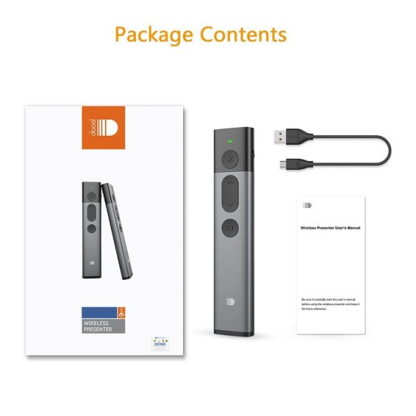 DOOSL DSIT036 Red Laser Pointer 2.4GHz Wireless Presenter PowerPoint Clicker - Image 11