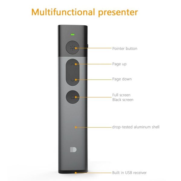 DOOSL DSIT036 Red Laser Pointer 2.4GHz Wireless Presenter PowerPoint Clicker - Image 5