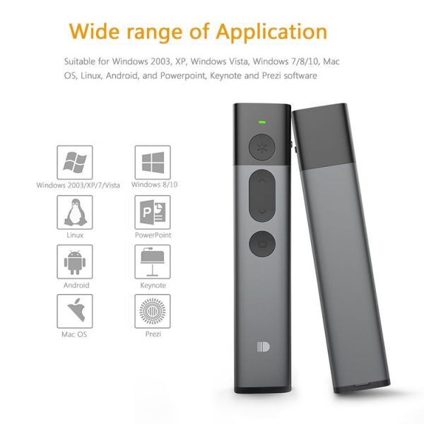 DOOSL DSIT036 Red Laser Pointer 2.4GHz Wireless Presenter PowerPoint Clicker - Image 8