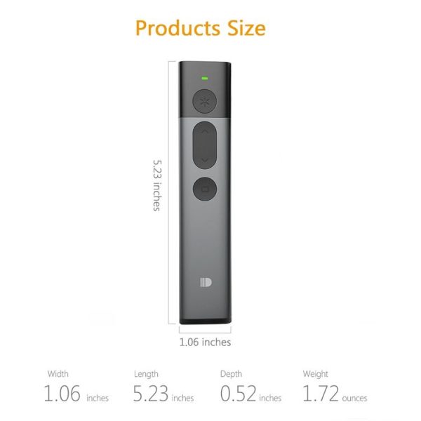 DOOSL DSIT036 Red Laser Pointer 2.4GHz Wireless Presenter PowerPoint Clicker - Image 9