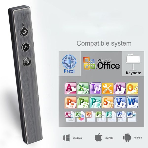 PR-20 Wireless Presenter PowerPoint PPT Clicker Presentation Remote Control Pen Laser Pointer Flip Pen with Air Mouse Function - Image 6