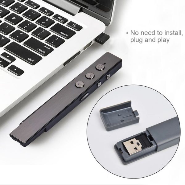 PR-20 Wireless Presenter PowerPoint PPT Clicker Presentation Remote Control Pen Laser Pointer Flip Pen with Air Mouse Function - Image 7