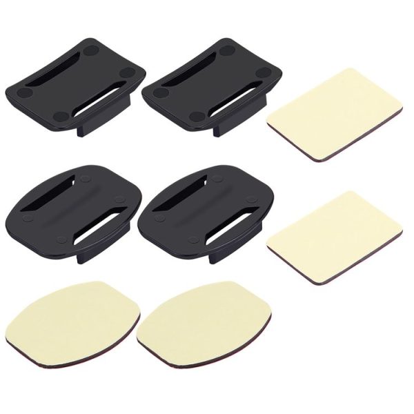 PULUZ 2 PCS Curved Surface Mounts + 2 PCS Flat Surface Mounts + 4 PCS Adhesive Mount Stickers for PULUZ Action Sports Cameras Jaws Flex Clamp Mount for GoPro, Insta360, DJI and Other Action Cameras - Image 3
