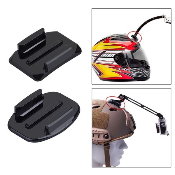 PULUZ 2 PCS Curved Surface Mounts + 2 PCS Flat Surface Mounts + 4 PCS Adhesive Mount Stickers for PULUZ Action Sports Cameras Jaws Flex Clamp Mount for GoPro, Insta360, DJI and Other Action Cameras - Image 6