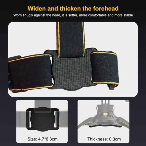 PULUZ Magnetic Quick-release Head Strap Harness Belt (Black) - Image 4
