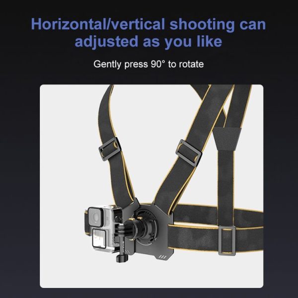 PULUZ Magnetic Quick-release Chest Strap Harness Belt (Black) - Image 5